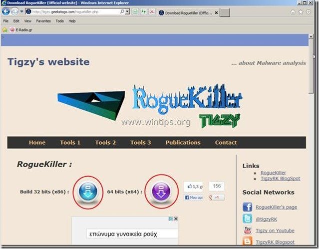 roguekiller webpage