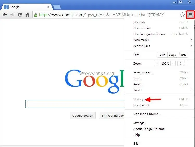 How to View & Clear Google Chrome Browsing Search History