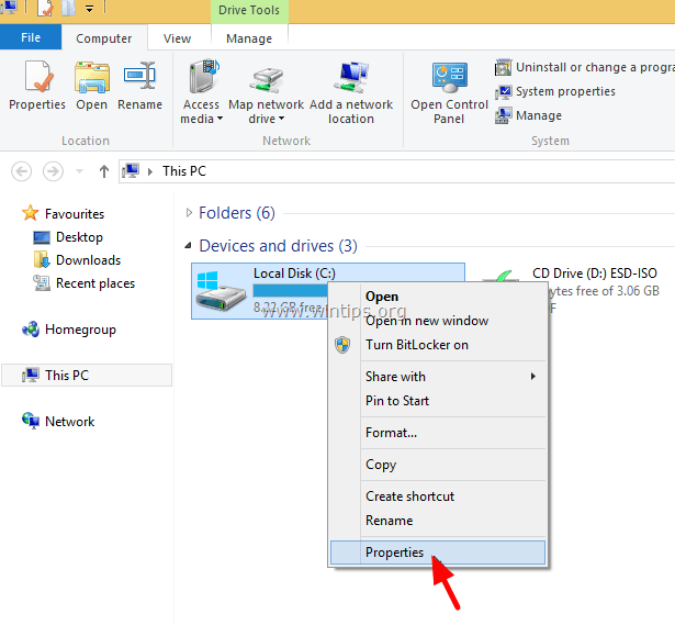 Windows Vista Check Disk Space