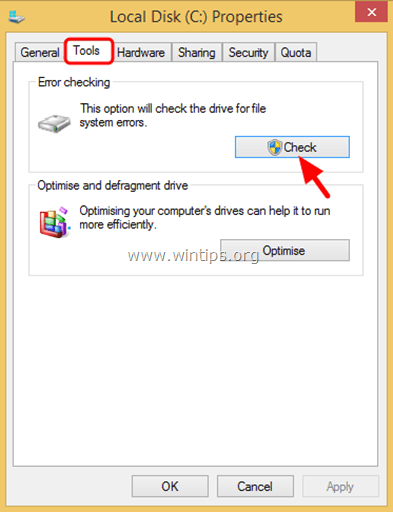 Windows Vista Check Disk