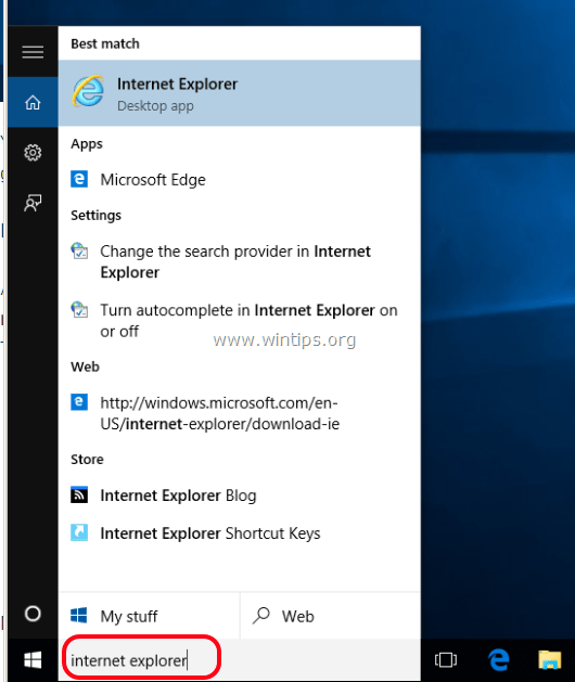 How to find classic Internet Explorer in Windows 10 ...