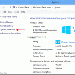 How to Enable System Restore Protection in Windows 10/8/7/XP.