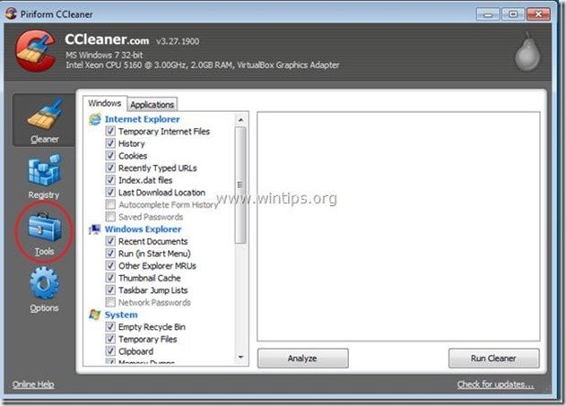 ccleaner tools