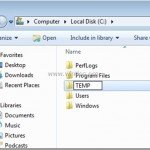 How to change TEMP folder and allocate free space on your system disk