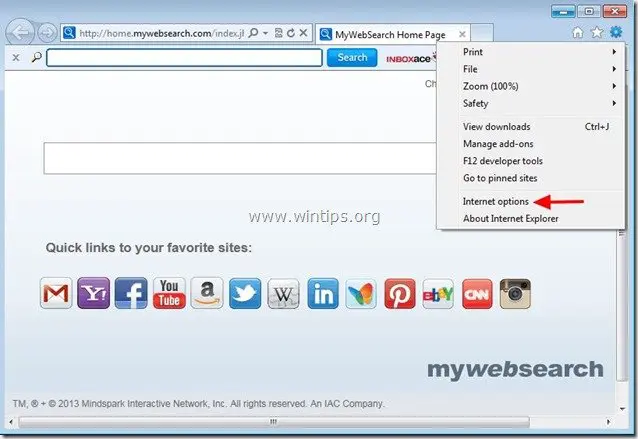 remove-inboxace-internet-explorer
