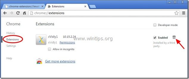 remove-xvidly-extension-chrome