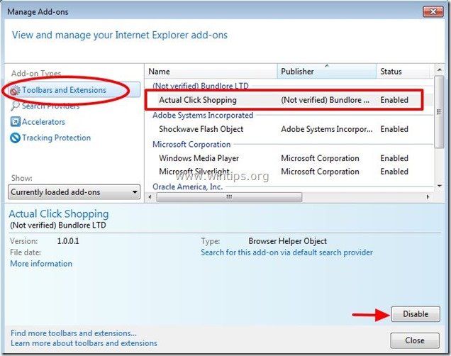 remove-acual-click-shopping-internet-explorer