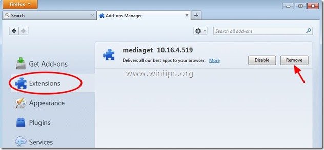 remove-mediaget-toolbat-firefox