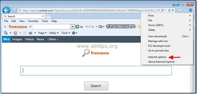 uninstall-freecause-toolbar-internet-explorer