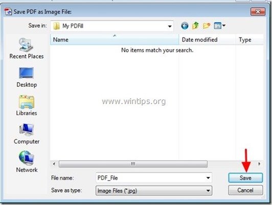 How to convert pdf to jpg for free - wintips.org - Windows Tips & How-tos