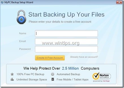 Ta bort det oseriösa programmet MyPC Backup från din dator