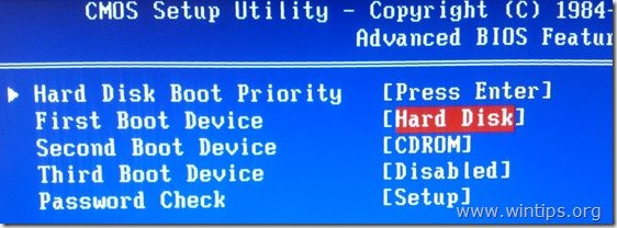 BIOS - First Boot Device[3]