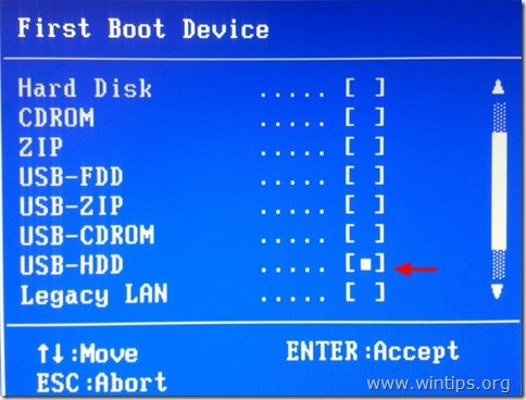 USB-first boot device