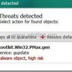 How to remove Win32.Pmax.Gen Trojan Horse