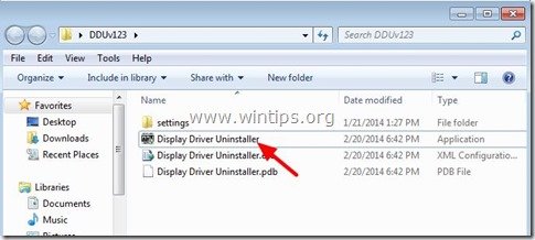 uninstall the display driver