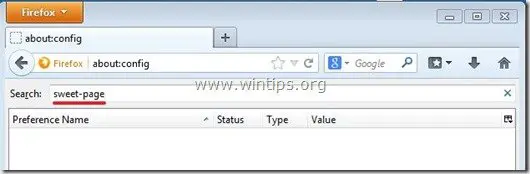 remove-sweet-page-firefox