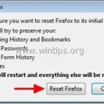 How to reset Mozilla Firefox browser's settings to factory default values