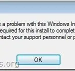 How to fix "Windows Installer package DLL" problem when you try to uninstall a program
