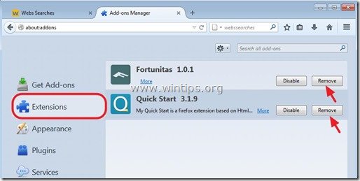quick-start-firefox-removal