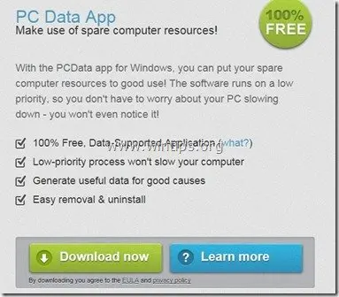 Come rimuovere il software dannoso PC Data App