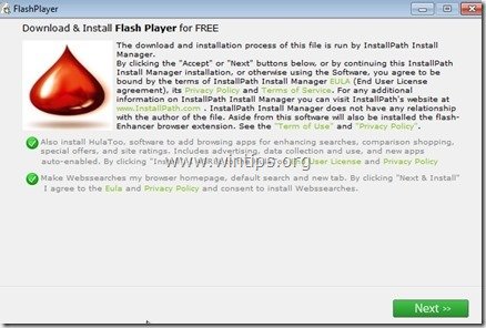 Eliminați software-ul adware LightSpark Flash Player