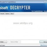 How to decrypt or get back encrypted files infected by known encrypting ransomware viruses.