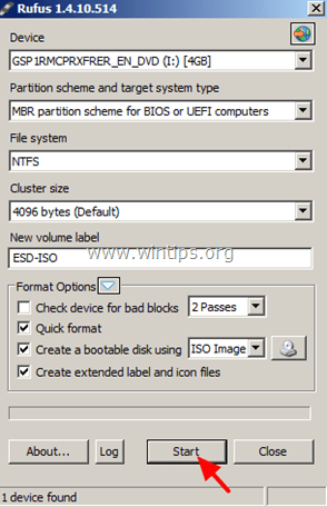 How Create a Windows 10 USB Installation Media using RUFUS utility. - wintips.org - Windows & How-tos
