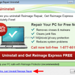 Remove ReImage PC Repair Online (Potentially Unwanted Program)