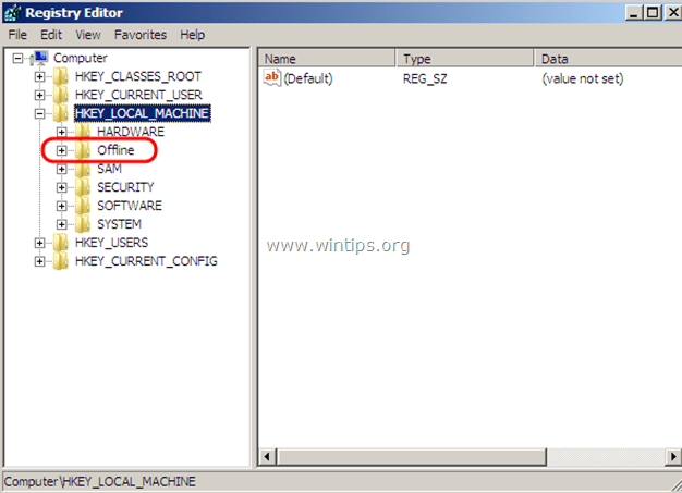 enable hidden administrator registry offline