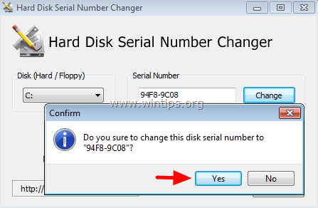 Hard Disk Serial Number Changer   -  5
