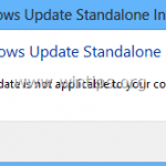 How to fix: "Update is not applicable to your computer" problem (Solved)