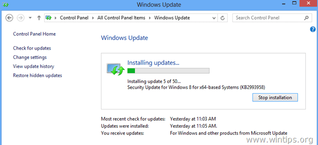 install-Windows-updates