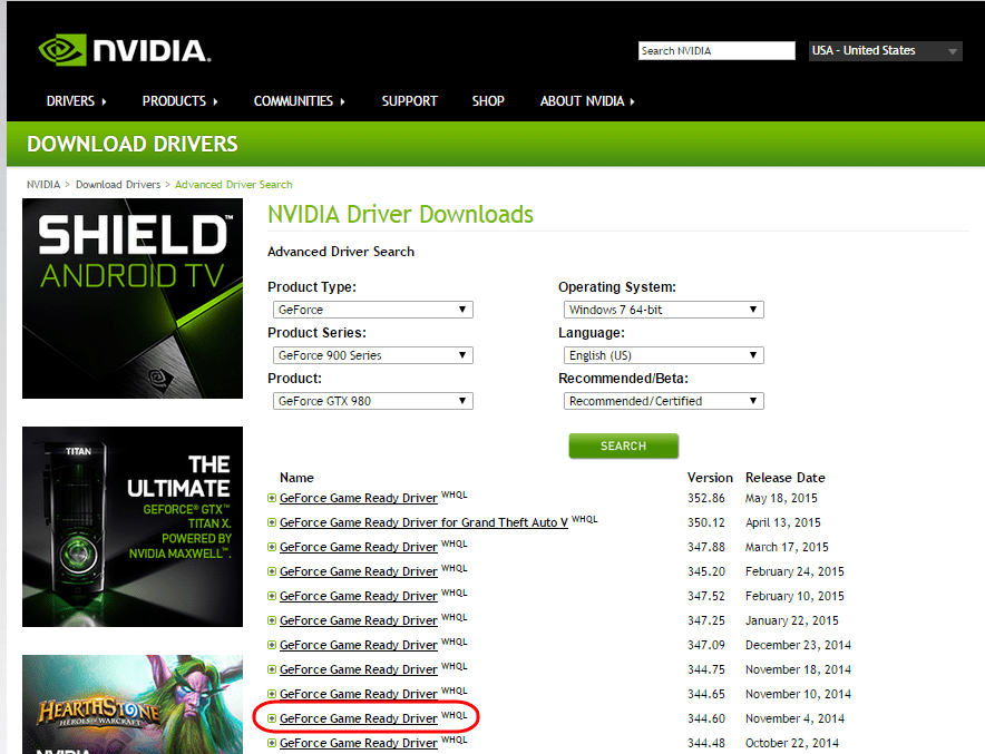Download Previous NVIDIA Driver