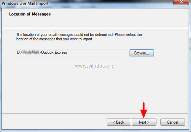 Outlook Express to WIndows Live Mail