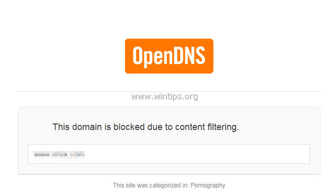 opendns content filtering
