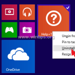 How to Remove/Uninstall the Modern Apps in Windows 10/8/8.1