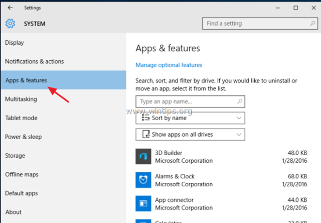 remove modern apps in Windows 10