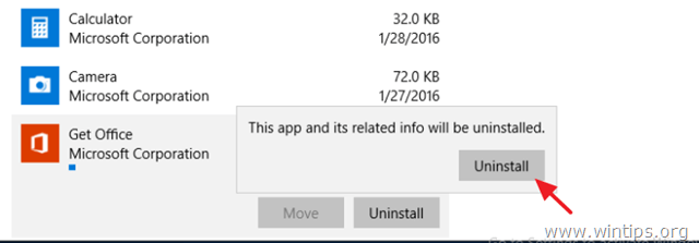 uninstall modern apps windows 10