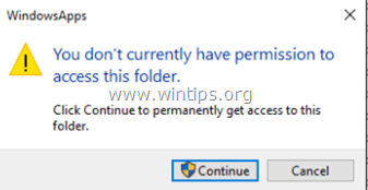 Access WindowsApps