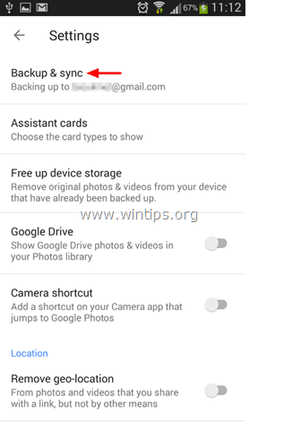 google-photos-backup-settings