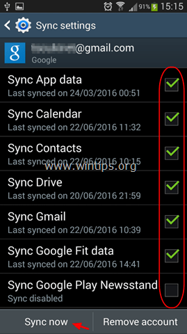 android-sync-settings