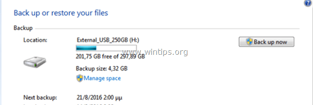 Как да използвате Windows Backup за архивиране и възстановяване на лични файлове.