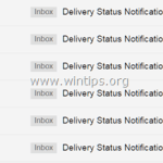 Stop Mail Delivery Failed notifications for messages that you have not sent.