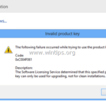 FIX Activation Error 0xC004F061 on Windows 10, 8, 7 & Vista (Solved)