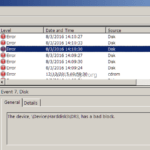 Fix: Event 7 Disk has a bad block at \Device\Harddisk#\DR#
