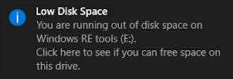 Como desativar a mensagem de aviso de espaço baixo em disco no Windows 10, 8, 7 ou Vista.