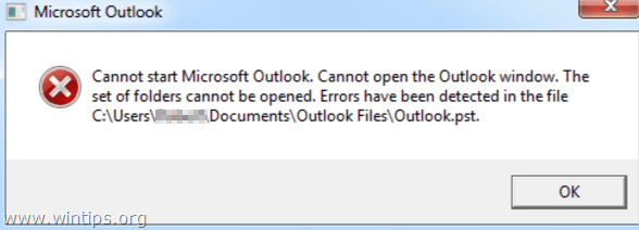 FIX: Set of folders cannot be opened in Outlook. (Solved)  -  Windows Tips & How-tos