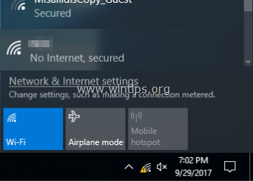 no internet secured – fix windows 10 wifi error