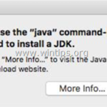 FIX: To use the java command-line tool you need to install a JDK (MAC OS X)