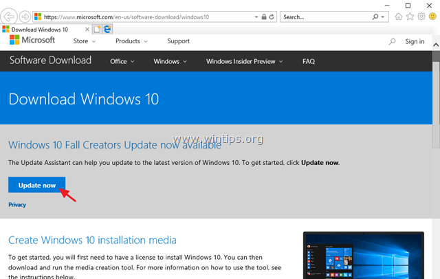fix: Failed to update to Windows 10 Fall Creators Update 1709